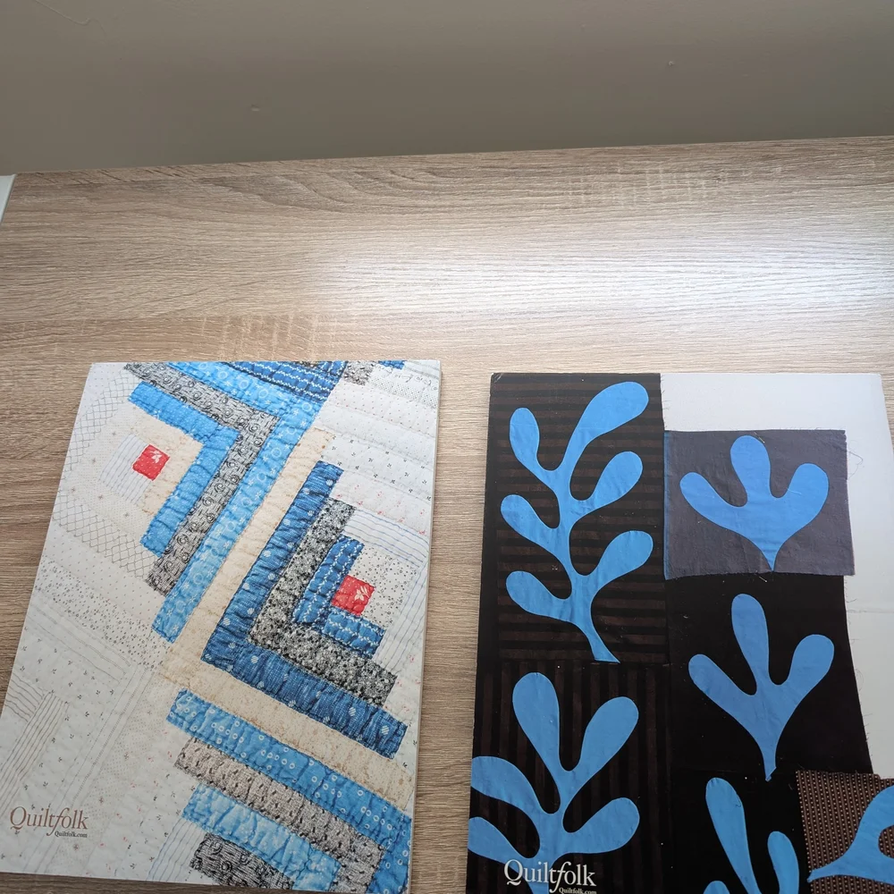 Quiltfolk Issue 16 and 17 Quarterly Magazine Bundle, no Ads just quilt stories!